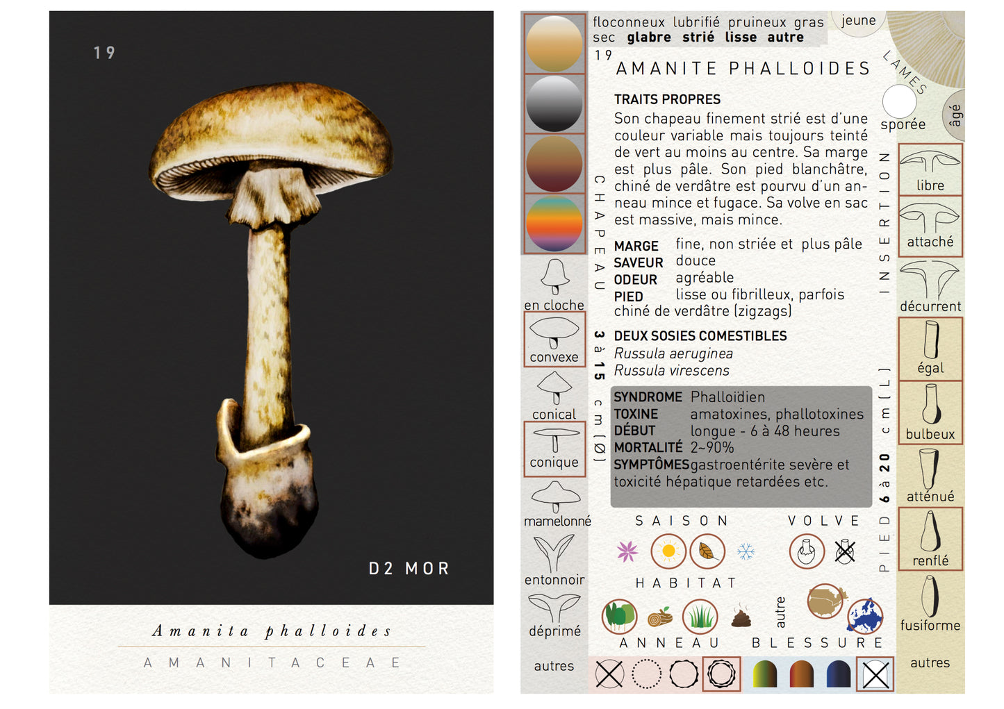 N°7 Identification des Champignons Collection II : Les Mortels FRENCH EDITION